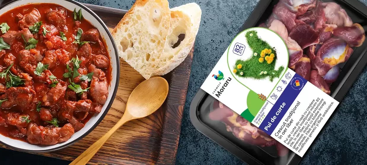 Pipote și inimi de pui