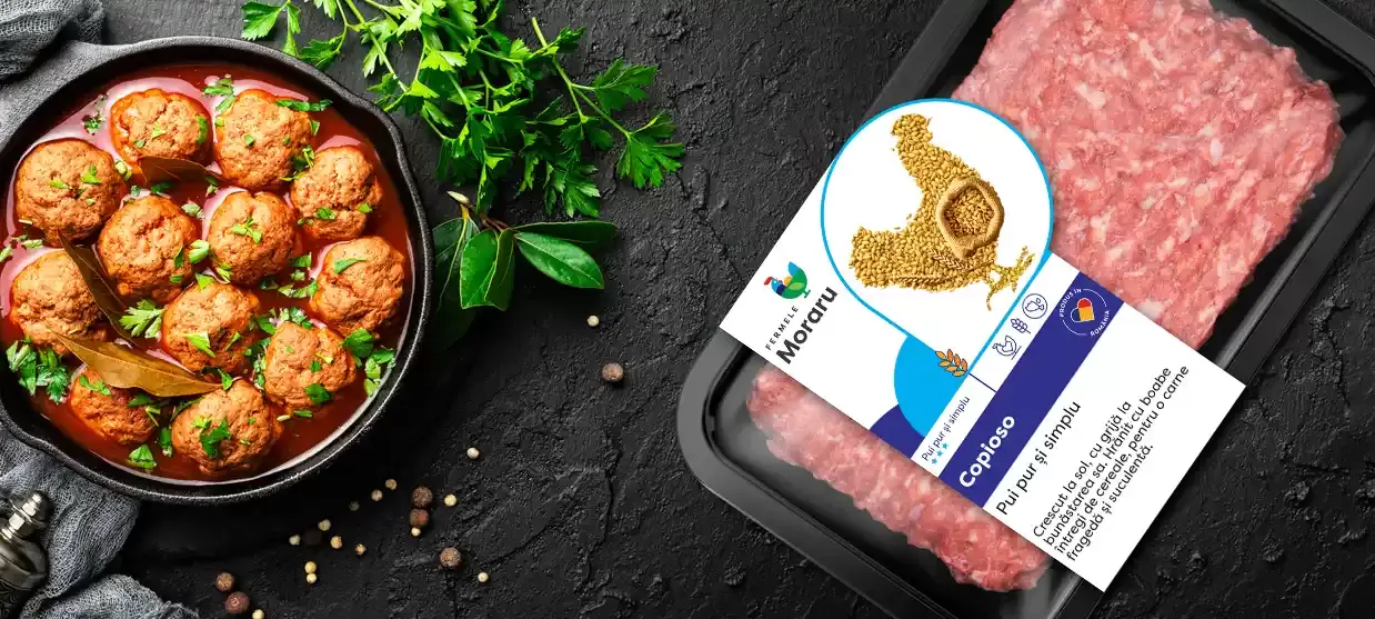 Carne tocată din pulpe de pui